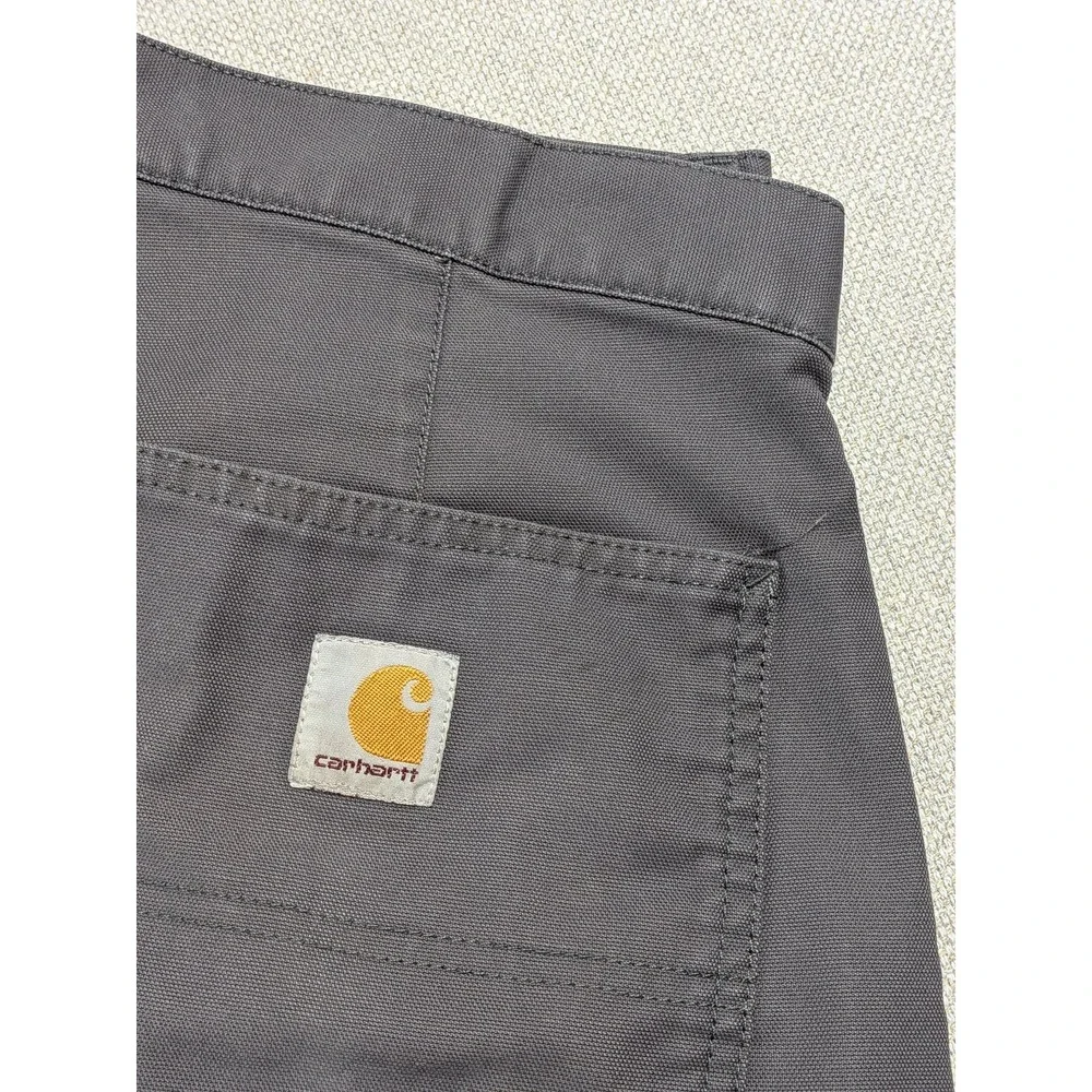 Carhartt Pants Men's Gray 31x34 Cotton Canvas Work Utility Straight Leg Workwear